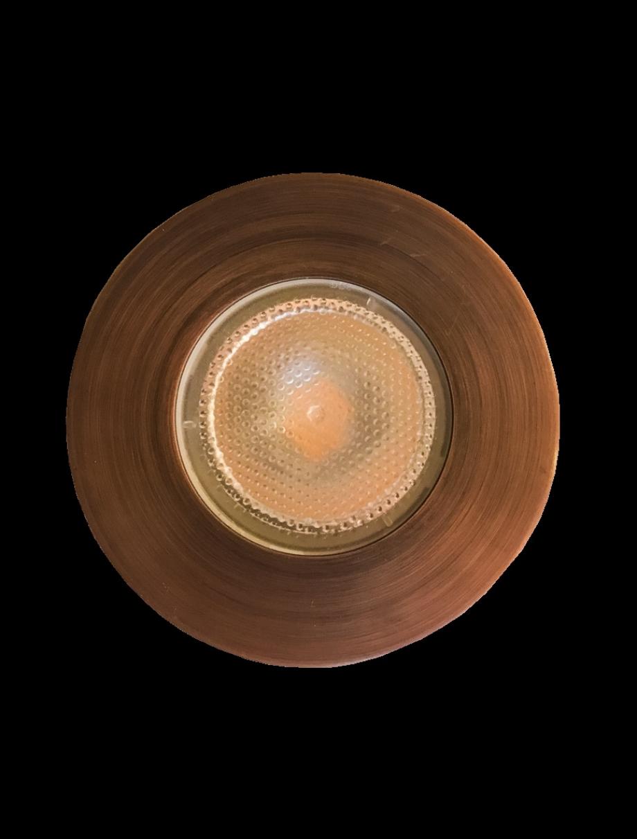 Aged copper fire rated downlight Fraser Besant Lighting